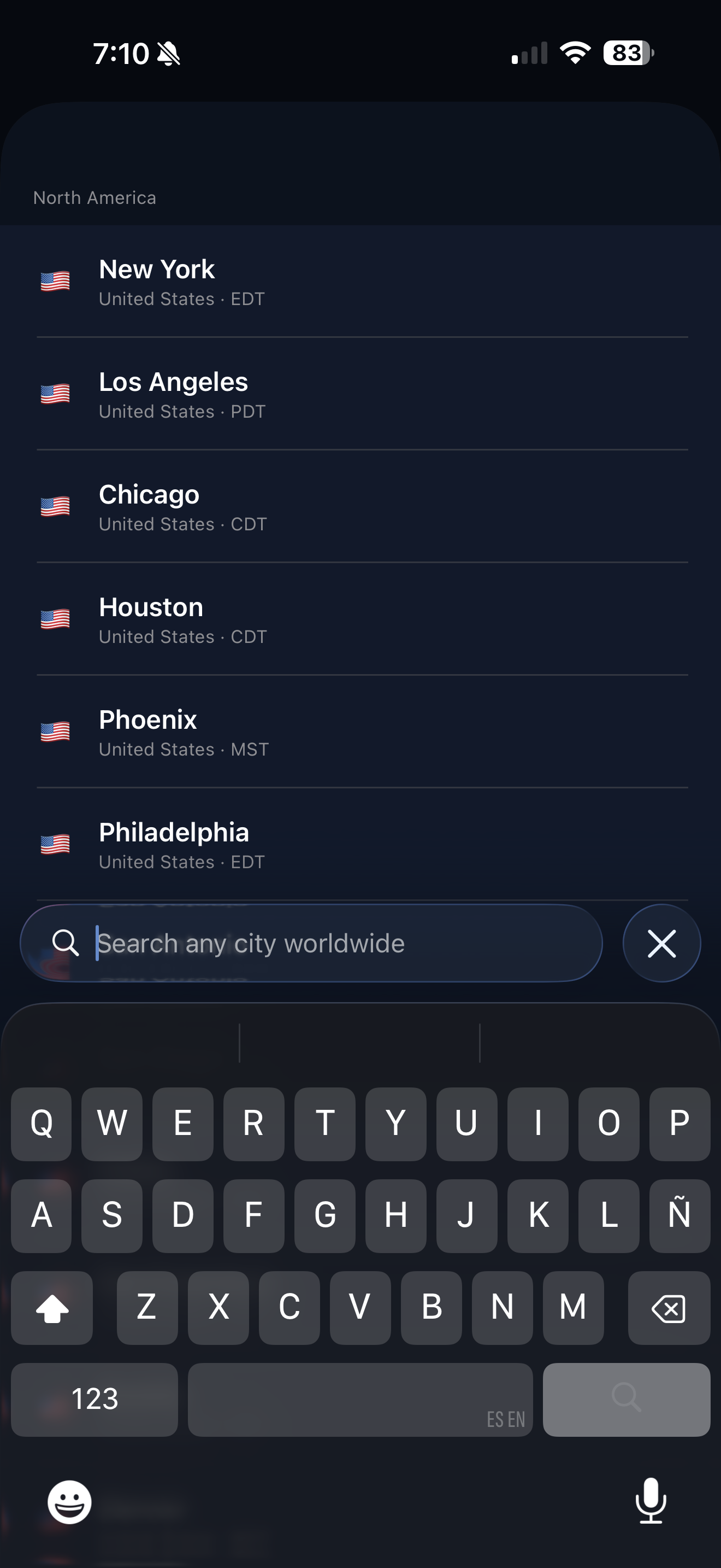 Add custom city via Apple Maps search